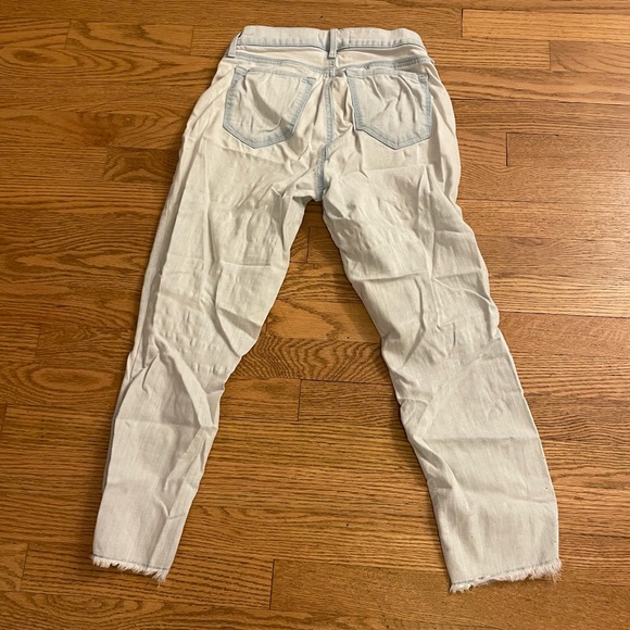 LOFT Modern Skinny Petite Frayed Ankle Jeans - Picture 3 of 4